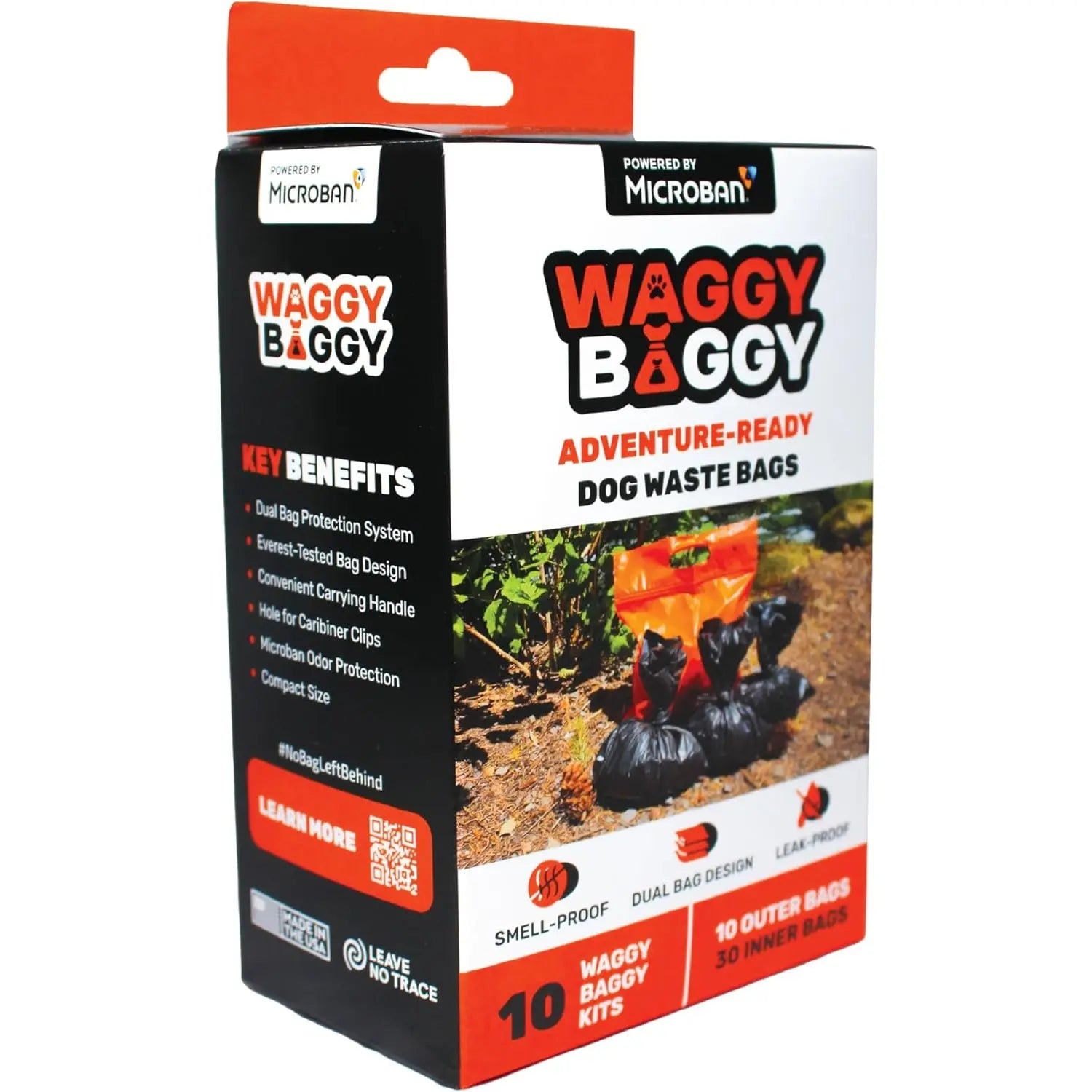 Wag Your Poop Away: The Smell-Proof, Double Trouble Doggie Duty Bags with a Handle for Your Adventures in Turd-ology, 10 Count!