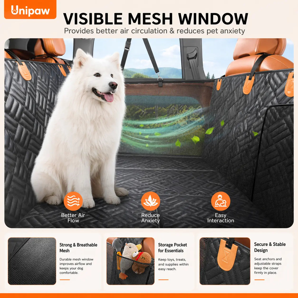 Woof-tastic Backseat Bodyguard: The Ultimate Doggie Shield Against Muddy Paws and Car Shenanigans!
