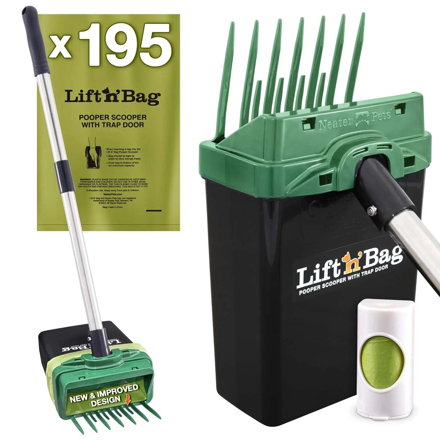 NEATER PETS Poop Picker Upper 2.0: The Ultimate Doggie Doodie Grabber - Because Your Hands Deserve a Break!