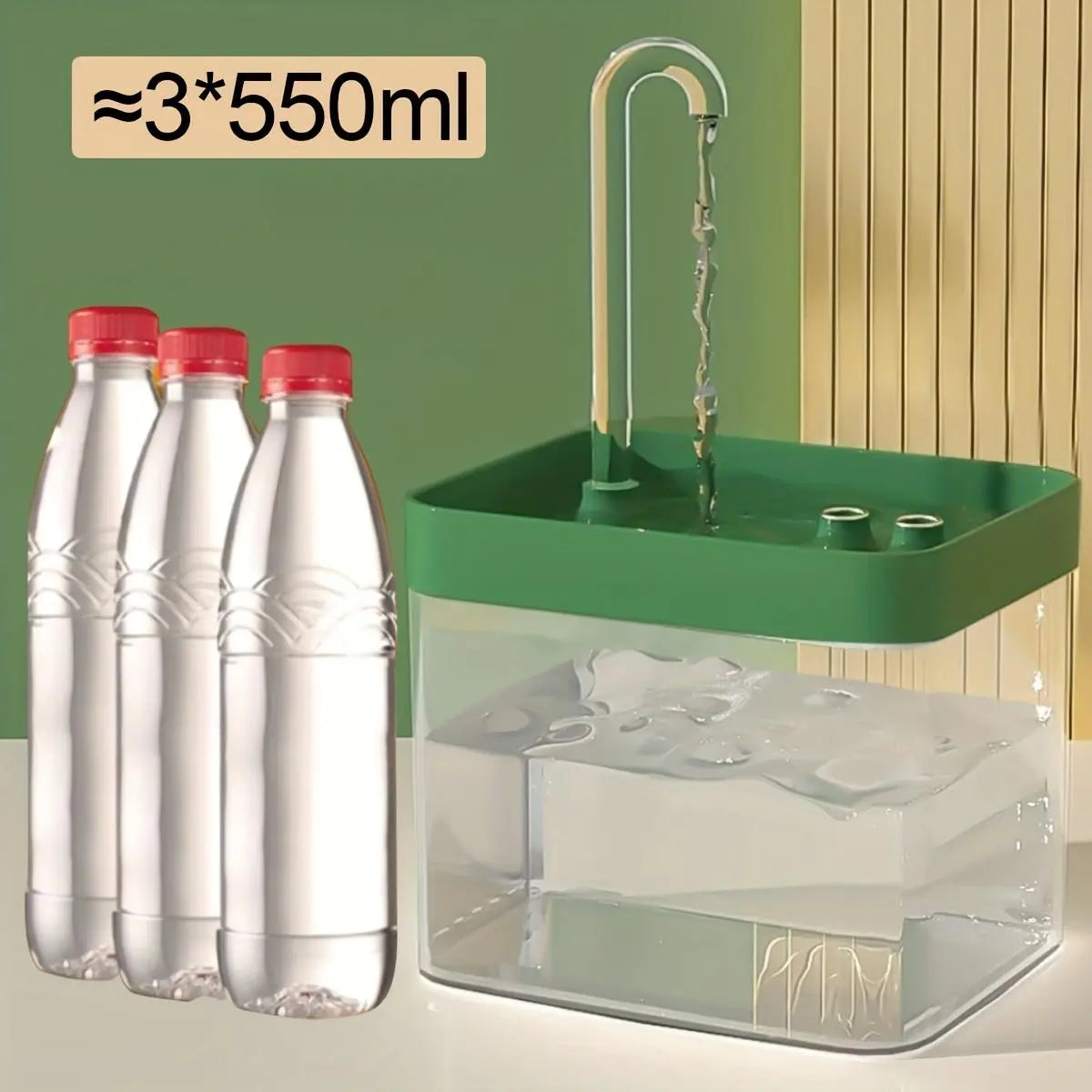 Paw-sitively Purr-fect USB Water Fountain: The Silent Hydration Station for Your Furry Friends (Just Plug It In and Let the Splashing Begin!)
