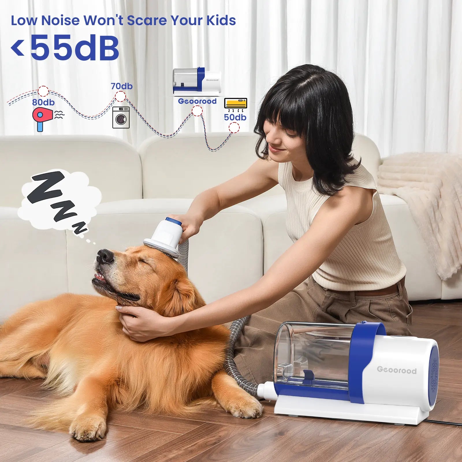 Geoorood's Fur-ocious Vacuum Brush: The Ultimate Dog Spa Experience for the Pup Who Hates Baths! 🐾💨 #FurryTornado #PetGroomingAdventures
