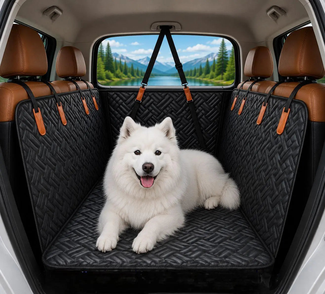 Woof-tastic Backseat Bodyguard: The Ultimate Doggie Shield Against Muddy Paws and Car Shenanigans!
