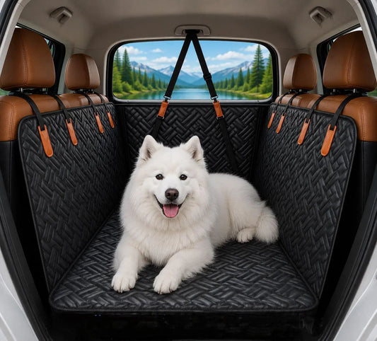 Woof-tastic Backseat Bodyguard: The Ultimate Doggie Shield Against Muddy Paws and Car Shenanigans!