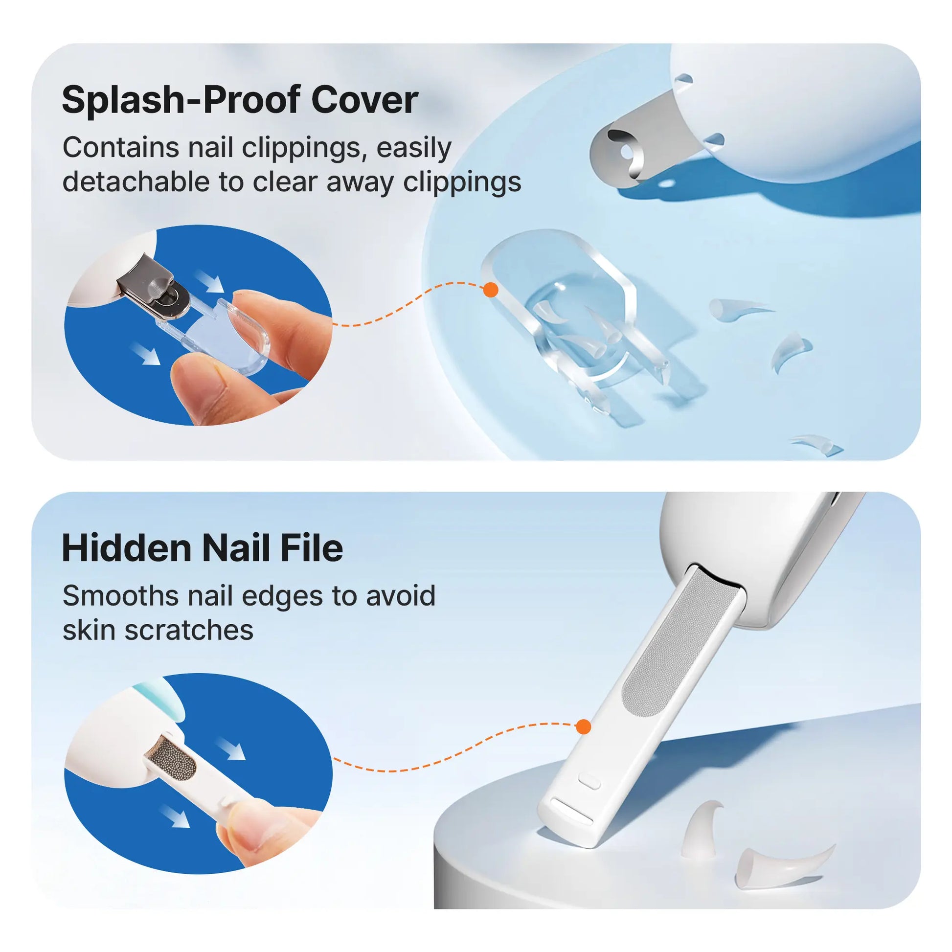 Purr-fectly Pawsome Nail Snipper: The Cat's Meow Claw-icure Kit with Adjustable Holes & Sneaky Nail File – No More Cat-astrophes! (Blue) #FelineFabulous #Claw-someGrooming