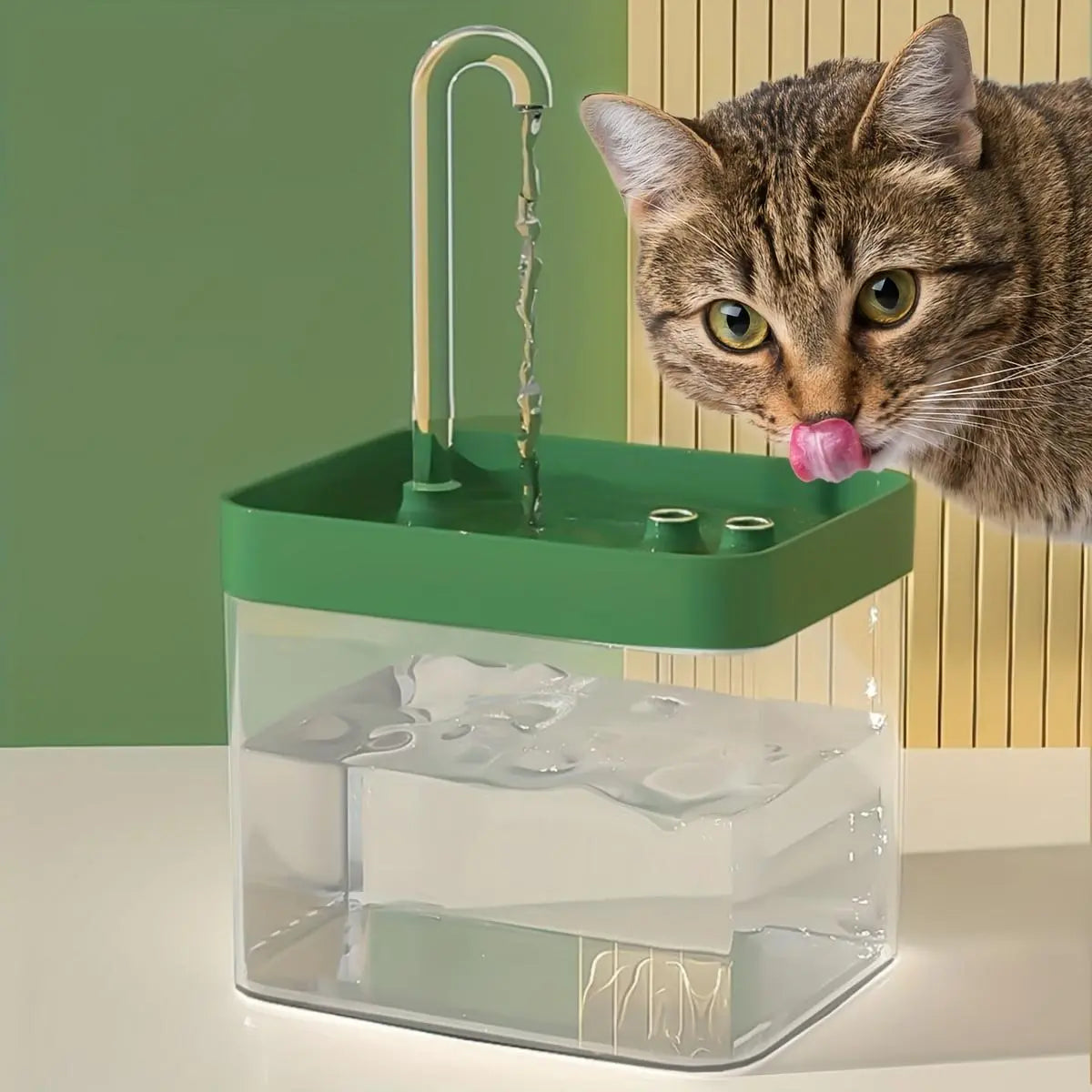 Paw-sitively Purr-fect USB Water Fountain: The Silent Hydration Station for Your Furry Friends (Just Plug It In and Let the Splashing Begin!)