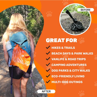 Wag Your Poop Away: The Smell-Proof, Double Trouble Doggie Duty Bags with a Handle for Your Adventures in Turd-ology, 10 Count!