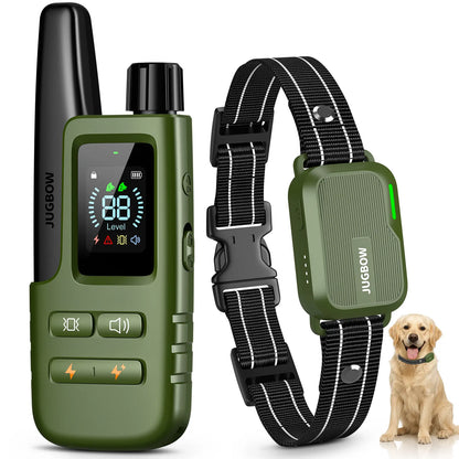 JUGBOW Doggie Do-What-I-Say Necklace: 4500FT of "Stop That!" Magic, Waterproof for Splashy Shenanigans, and Rechargeable for Endless Barking Battles!