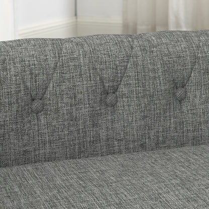 Elegant Rectangular Pet Bed for Small and Medium-Sized Dogs, Durable Elevated Dog Sofa Bed, Comfortable Dog Sofa, Modern and Fashionable Linen Fabric Dog Sofa-Light Grey