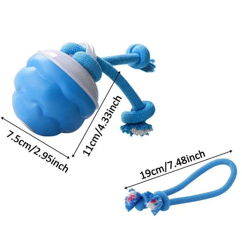 Interactive Dog Toys with Motion Activated, Squeaky Dog Toy Active Rolling Ball, Ball for Daily Training,Used for Small Dogs and Cats , Pet Accessories, Cute Pet Toys(2.95*2.95*4.33Inch)
