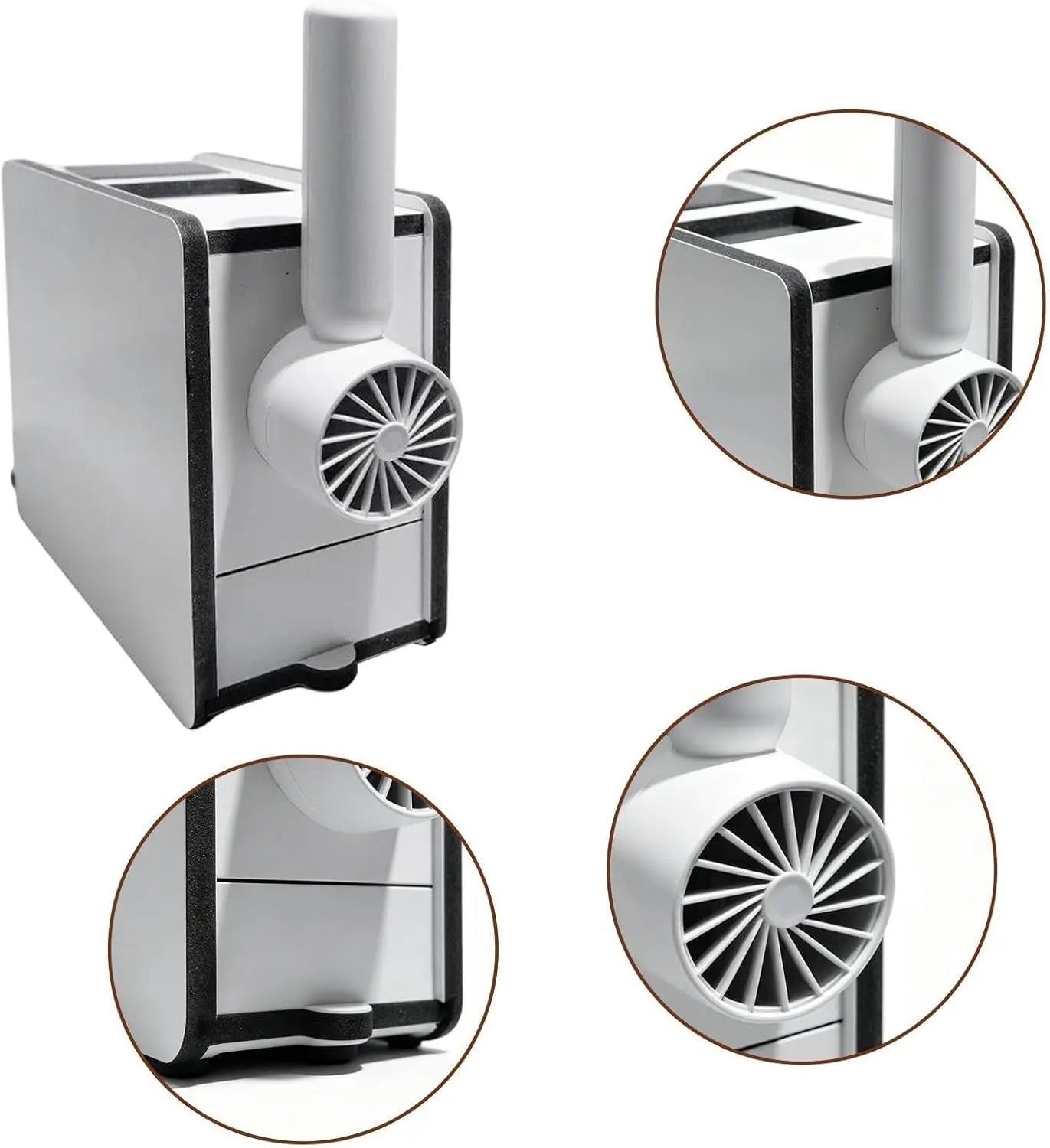 Bird Seed Hull Separator Blowing Box, Electric Bird Seed Cleaner Tool with Portable Fan & USB Cable, Automatic Seed Saver Chaff Catcher for Parrots, Budgies, Cockatiels, Canaries - No Mess Accessories