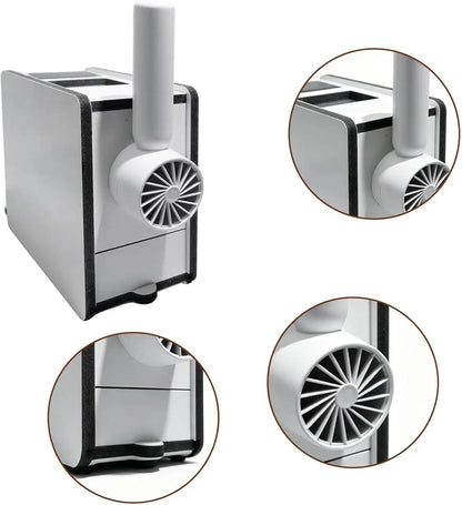 Bird Seed Hull Separator Blowing Box, Electric Bird Seed Cleaner Tool with Portable Fan & USB Cable, Automatic Seed Saver Chaff Catcher for Parrots, Budgies, Cockatiels, Canaries - No Mess Accessories