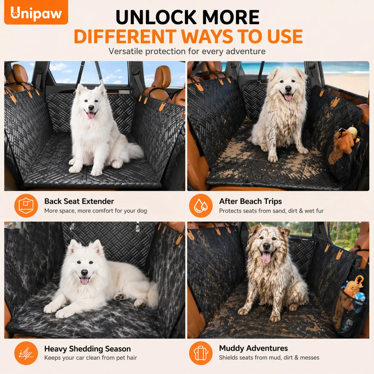 Woof-tastic Backseat Bodyguard: The Ultimate Doggie Shield Against Muddy Paws and Car Shenanigans!