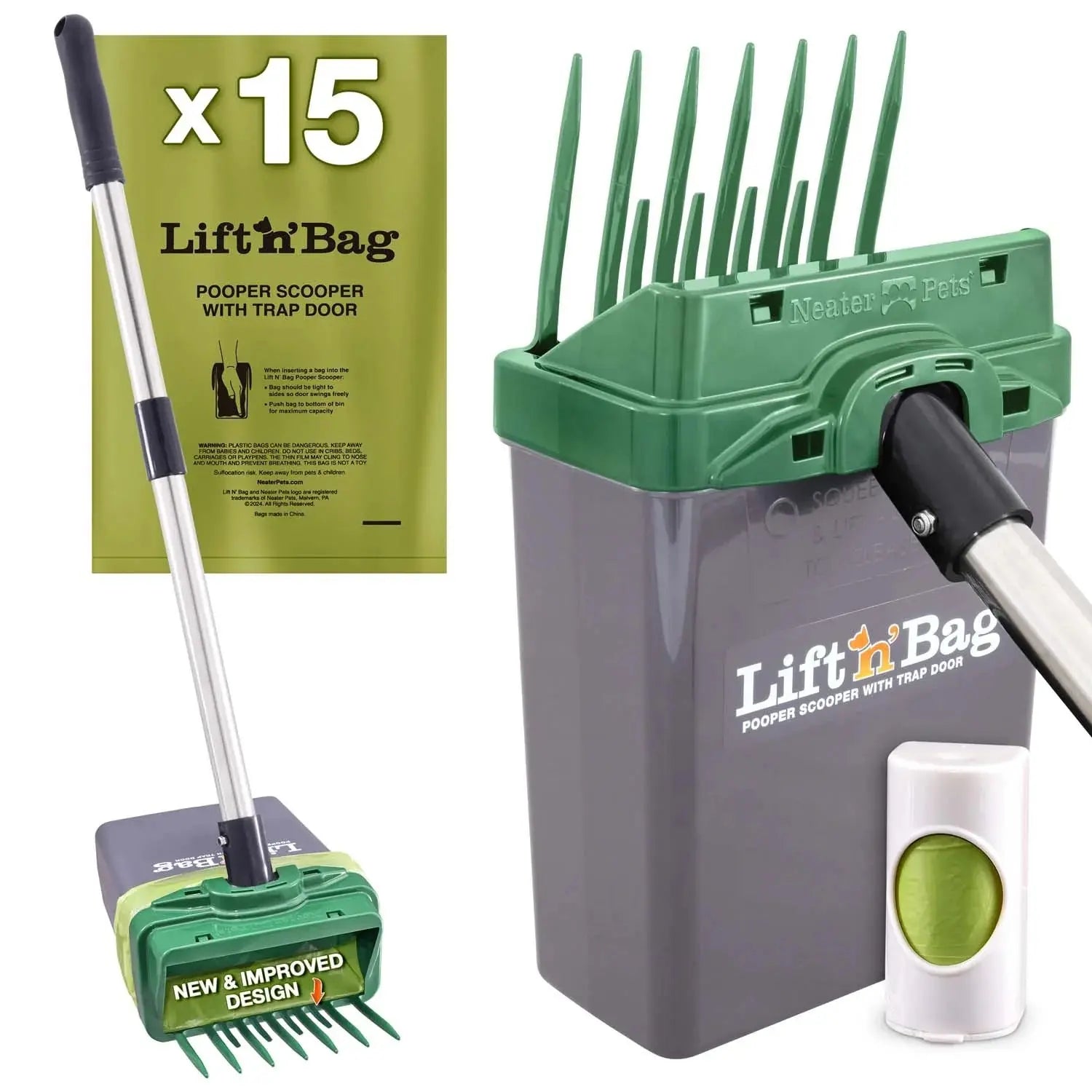 NEATER PETS Poop Picker Upper 2.0: The Ultimate Doggie Doodie Grabber - Because Your Hands Deserve a Break!