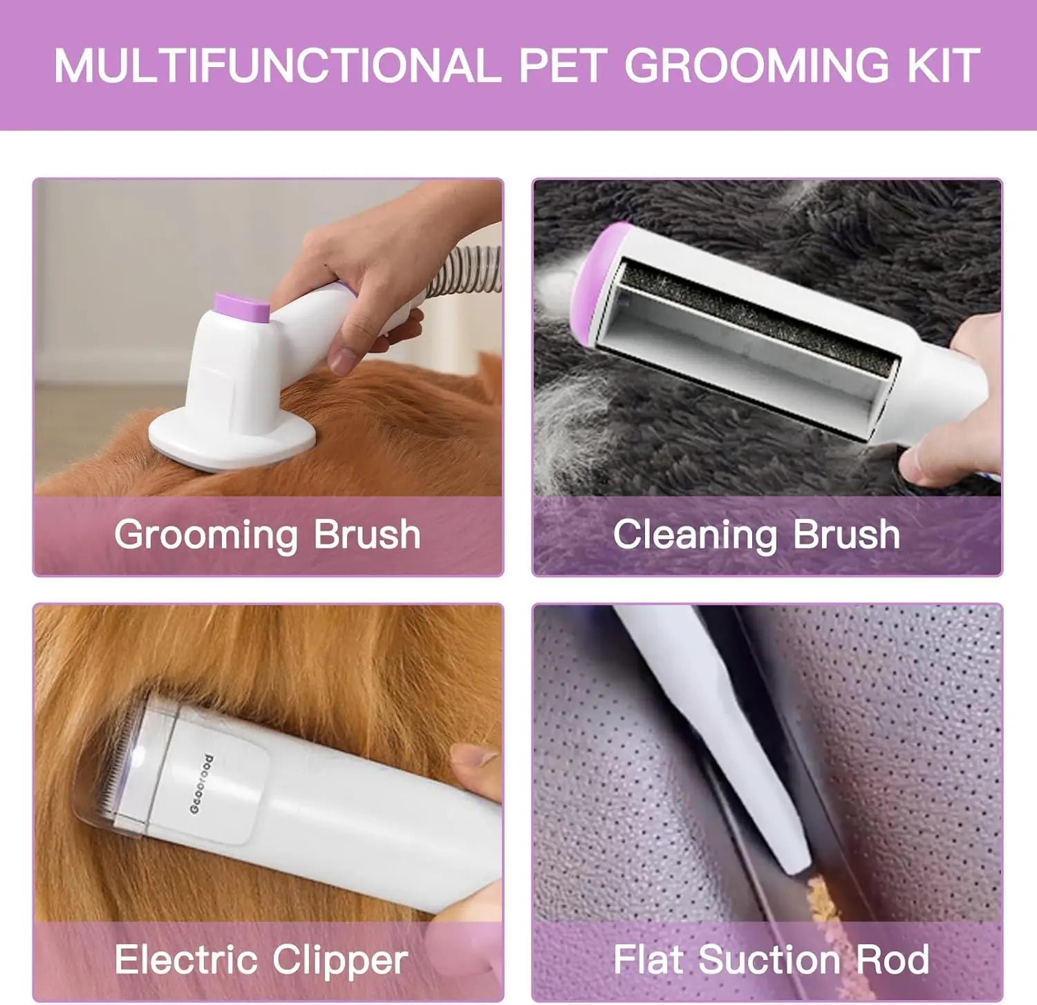 Geoorood's Fur-ocious Vacuum Brush: The Ultimate Dog Spa Experience for the Pup Who Hates Baths! 🐾💨 #FurryTornado #PetGroomingAdventures
