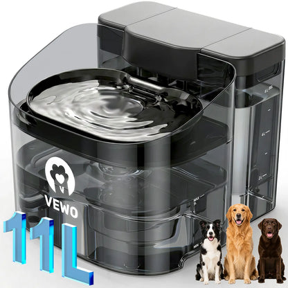 VEWO's Big Dog Water Party Fountain: The Ultimate Splash Zone for Thirsty Giants – No Spills, Just Chills!
