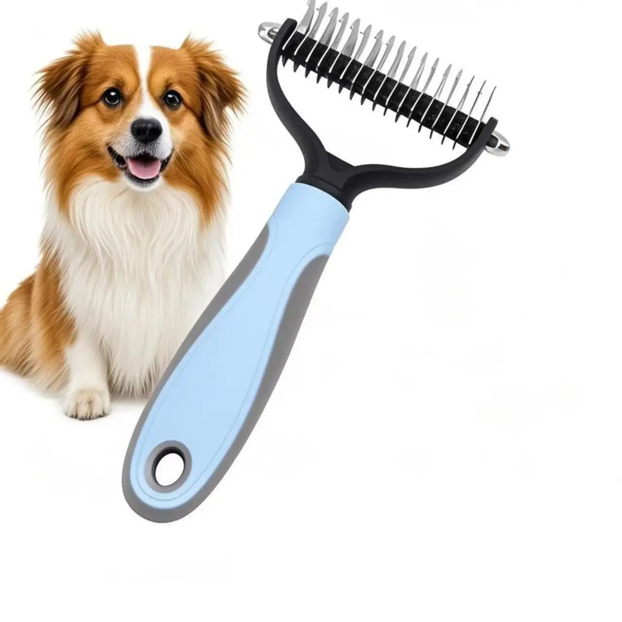 Fur-tastic Doggie De-Shedding Comb: Unleash the Hairy Beast!