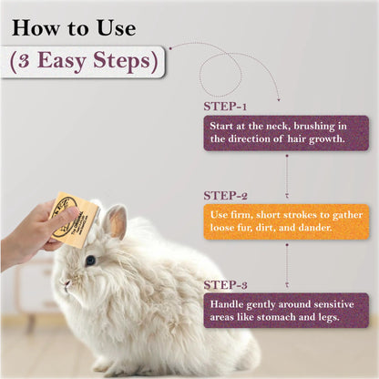 Fur-get About Shedding! The Purr-fect Cat Brush with a Fancy Handle for Fluffy Felines!