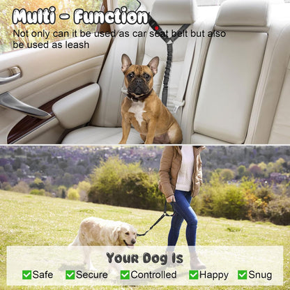 Two Packs of Furry Road Trip Seatbelts: Keeping Your Pup and Purr-fect Passenger from Taking the Wheel!