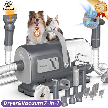 Geoorood's Fur-ocious Vacuum Brush: The Ultimate Dog Spa Experience for the Pup Who Hates Baths! 🐾💨 #FurryTornado #PetGroomingAdventures