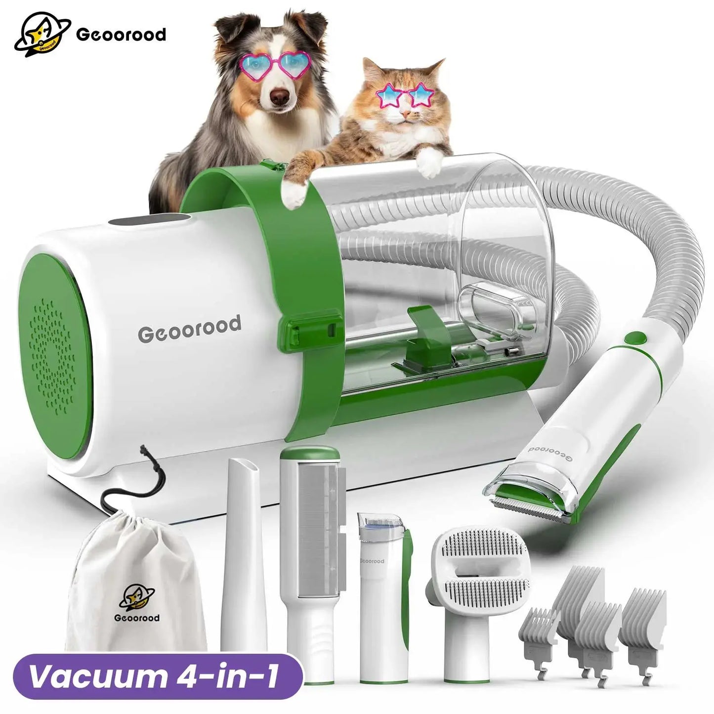 Geoorood's Fur-ocious Vacuum Brush: The Ultimate Dog Spa Experience for the Pup Who Hates Baths! 🐾💨 #FurryTornado #PetGroomingAdventures