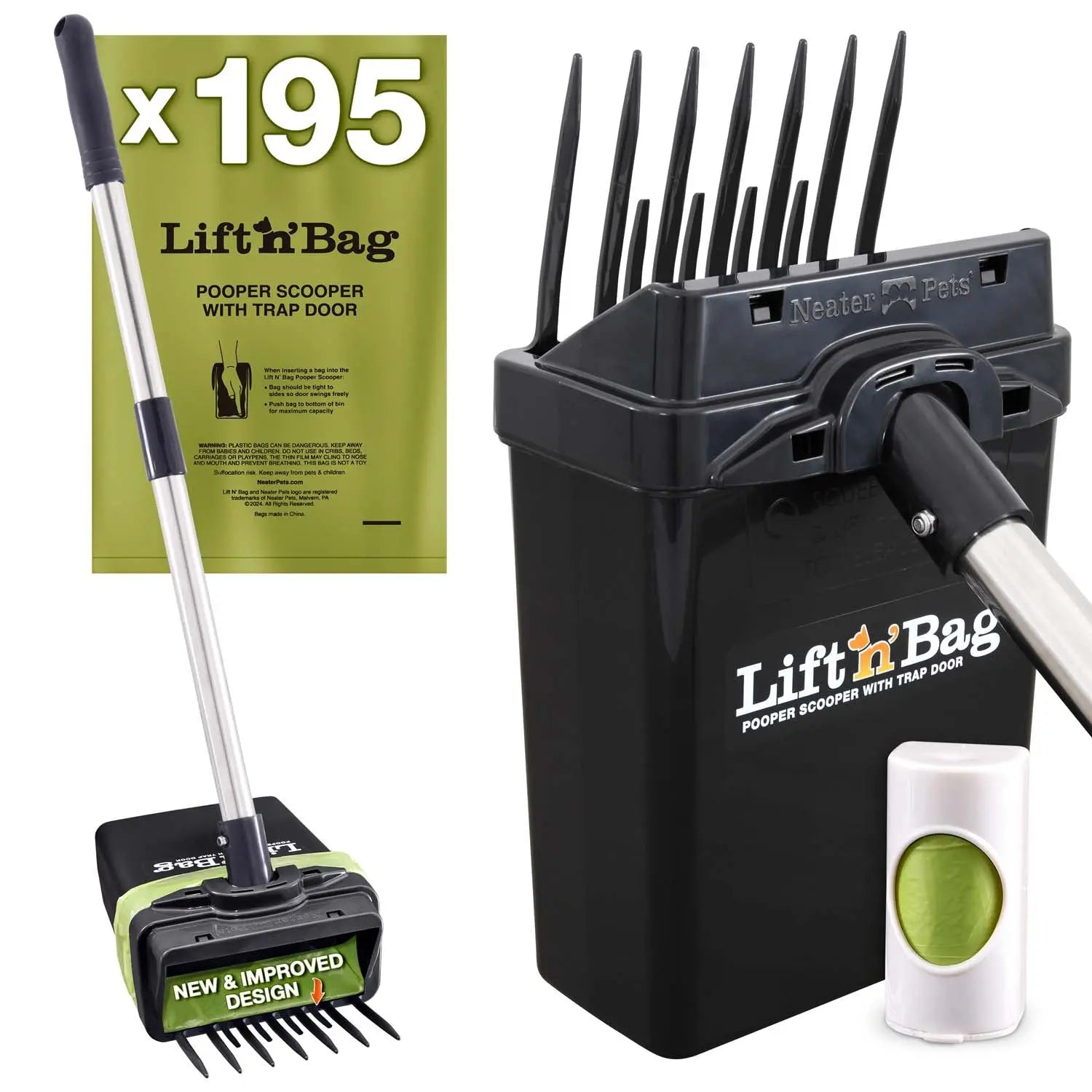 NEATER PETS Poop Picker Upper 2.0: The Ultimate Doggie Doodie Grabber - Because Your Hands Deserve a Break!