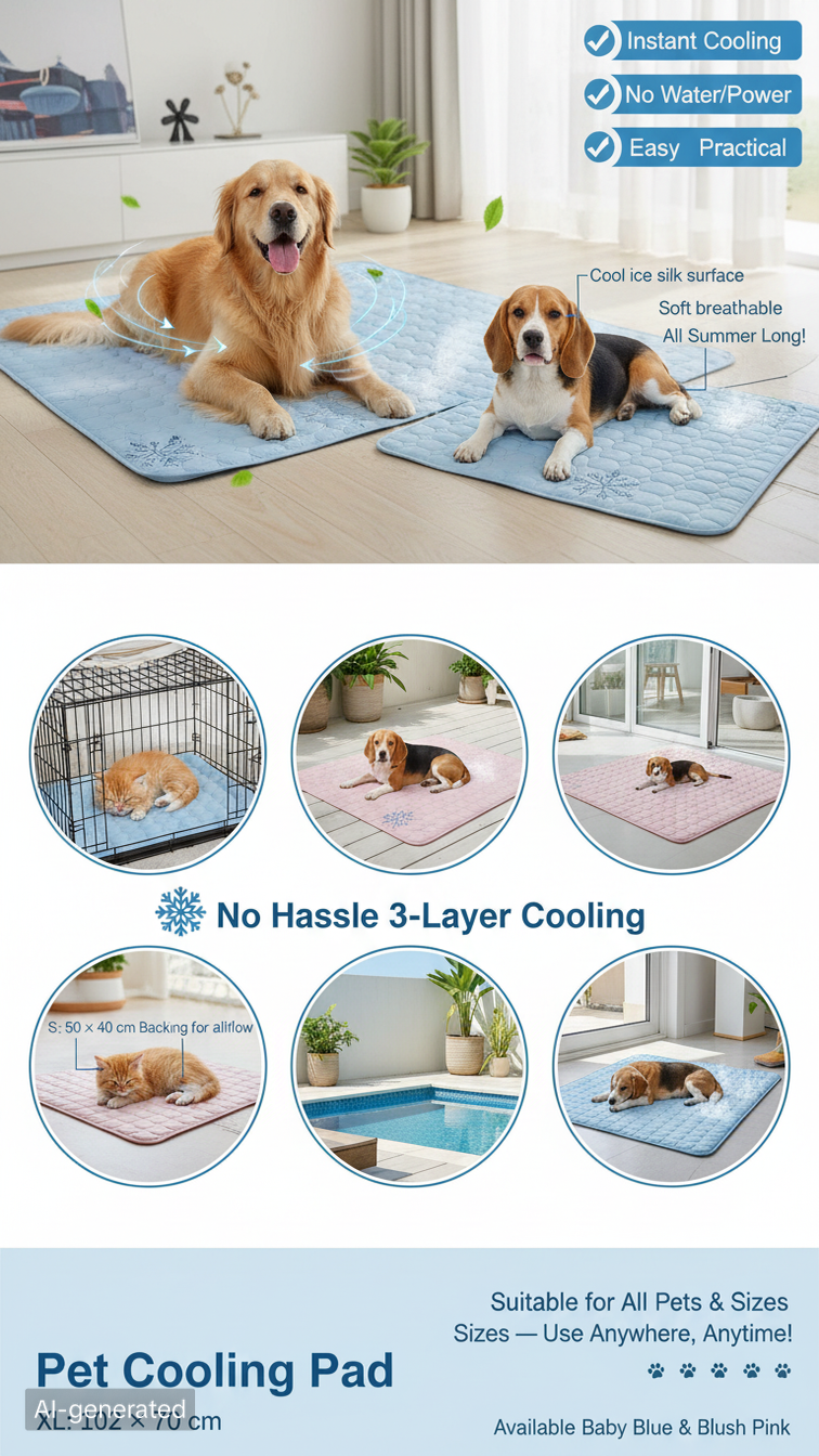 Ice Silk Cold Nest Pad for Cooling in Summer