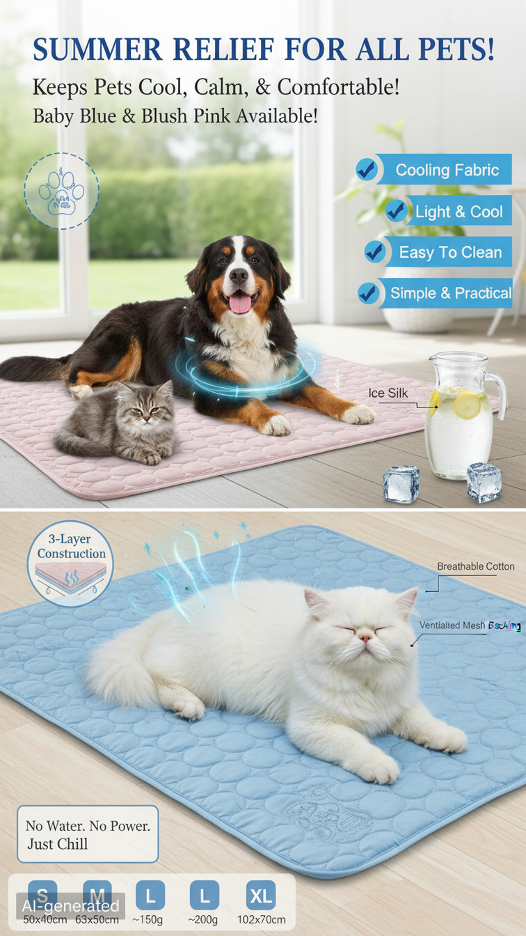 Ice Silk Cold Nest Pad for Cooling in Summer