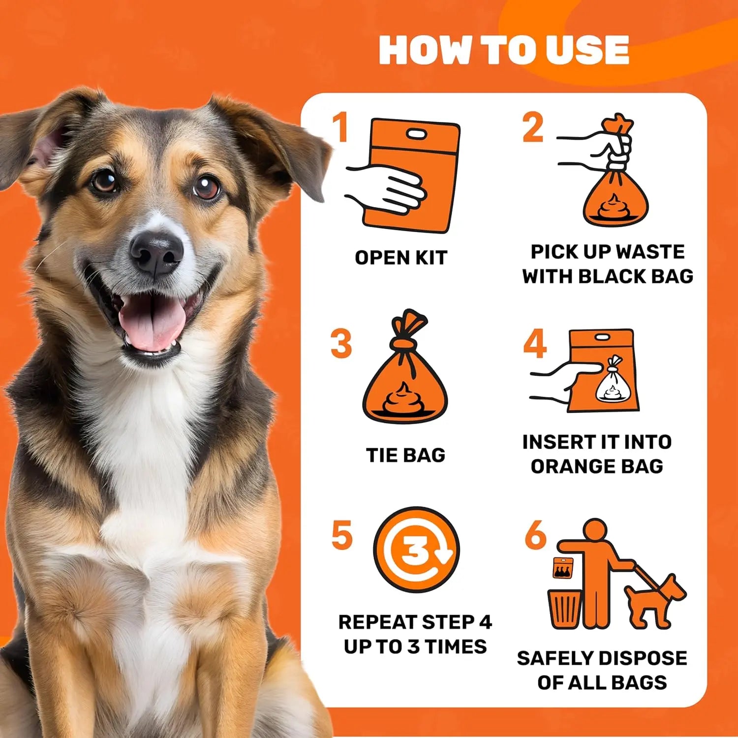 Wag Your Poop Away: The Smell-Proof, Double Trouble Doggie Duty Bags with a Handle for Your Adventures in Turd-ology, 10 Count!