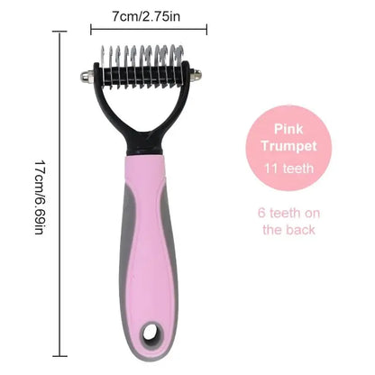 Fur-tastic Doggie De-Shedding Comb: Unleash the Hairy Beast!