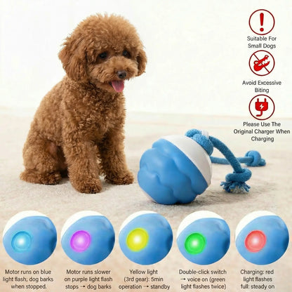 Interactive Dog Toys with Motion Activated, Squeaky Dog Toy Active Rolling Ball, Ball for Daily Training,Used for Small Dogs and Cats , Pet Accessories, Cute Pet Toys(2.95*2.95*4.33Inch)