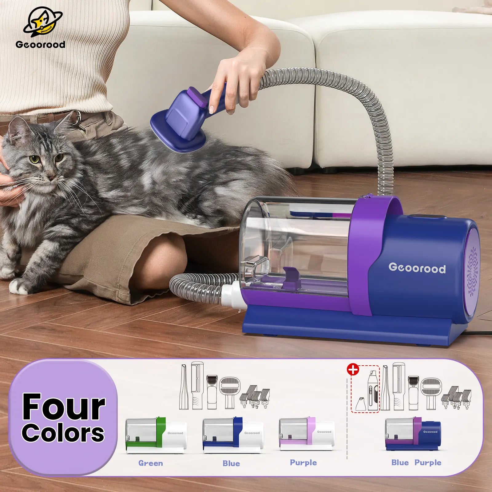 Geoorood's Fur-ocious Vacuum Brush: The Ultimate Dog Spa Experience for the Pup Who Hates Baths! 🐾💨 #FurryTornado #PetGroomingAdventures
