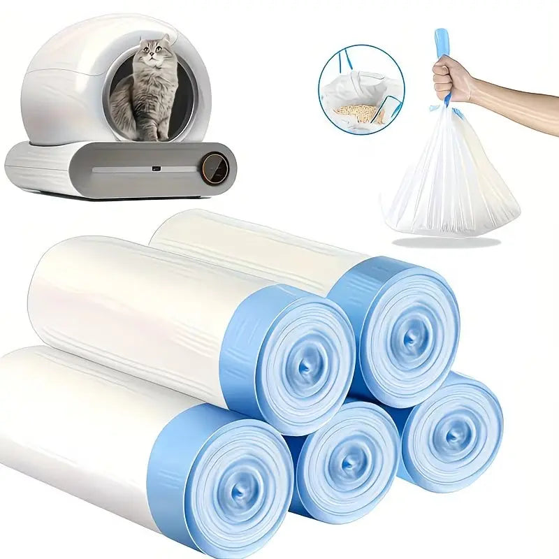 5 Rolls of Poo-Per-Scooper Bags: Because Your Dog's Business Deserves a First-Class Ticket to the Trash!
