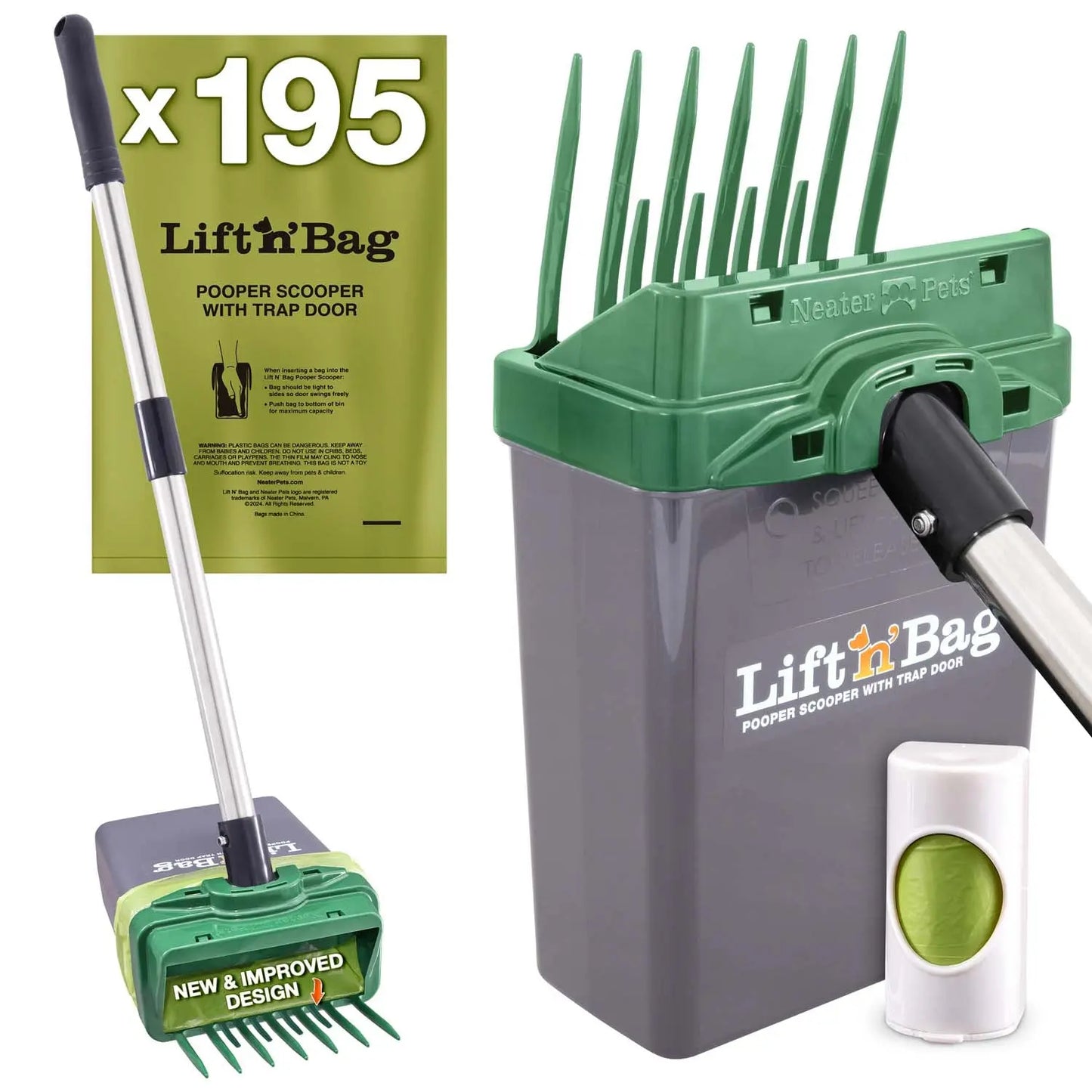 NEATER PETS Poop Picker Upper 2.0: The Ultimate Doggie Doodie Grabber - Because Your Hands Deserve a Break!