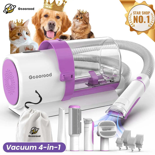 Geoorood's Fur-ocious Vacuum Brush: The Ultimate Dog Spa Experience for the Pup Who Hates Baths! 🐾💨 #FurryTornado #PetGroomingAdventures