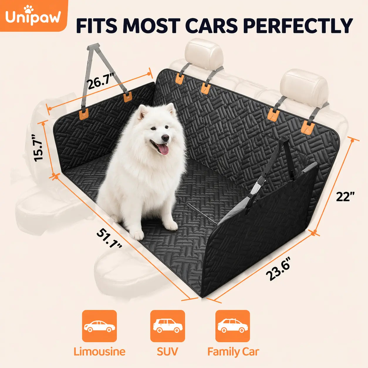 Woof-tastic Backseat Bodyguard: The Ultimate Doggie Shield Against Muddy Paws and Car Shenanigans!